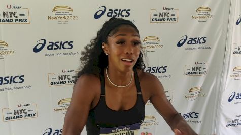 Alaysha Johnson Makes Her Pitch To Prospective Sponsors After PR