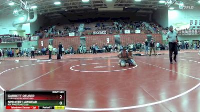 175 lbs Champ. Round 2 - Garrett Deuser, Club Madison Wrestling vs Spencer Lawhead, HSE Wrestling Club