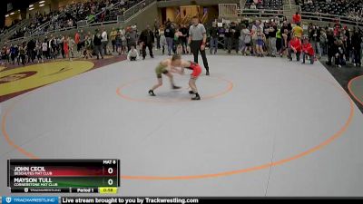 67 lbs Cons. Round 4 - John Cecil, Deschutes Mat Club vs Mayson Tull, Cornerstone Mat Club