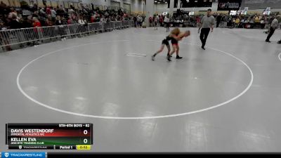 82 lbs Cons. Round 3 - Davis Westendorf, Immortal Athletics WC vs Kellen Eva, Aniciete Training Club