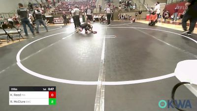 61 lbs Rr Rnd 3 - Kingston Reed, Pin-King All Stars vs Riley McClure, Berryhill Wrestling Club