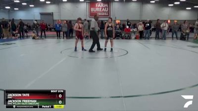 117 lbs Quarterfinal - Jackson Tate, DWC vs Jackson Freeman, King William Youth Wrestling