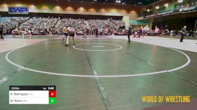 200 lbs Consi Of 16 #2 - Andres Rodriguez, California Grapplers vs Wesley Boyd, South Medford Mat Club