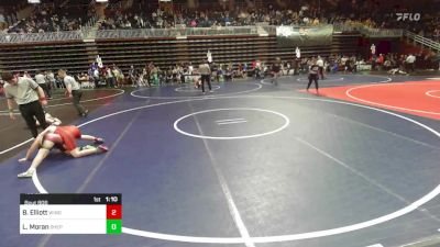 106 lbs Quarterfinal - Bridger Elliott, Windy City WC vs Leandro Moran, Shepherd WC