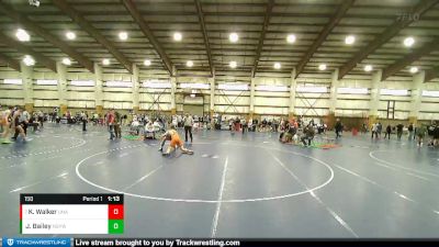 150 lbs Cons. Round 2 - Kashton Walker, Unattached vs Jaymon Bailey, North Summit Youth Wrestling Club