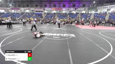 77 lbs Semifinal - Travis Arbuckle, Brighton Wrestling Club vs Braden Thompson, Colorado Outlaws