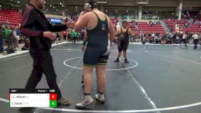 Round 2 - Leon Abbott, Pomona Elite vs Isaiah Cazee, Rock Creek Wrestling Club