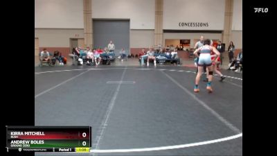 100 lbs Quarterfinal - Kirra Mitchell, Rush vs Andrew Boles, Ground Zero