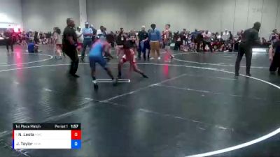 125 lbs 1st Place Match - Noah Leota, Hernando Wrestling Club vs Javin Taylor, Youth Impact Center Wrestling Club