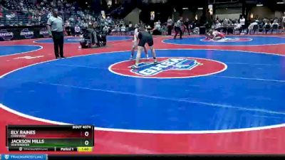 4A-132 lbs Quarterfinal - Jackson Mills, Whitewater vs Ely Raines, Chestatee