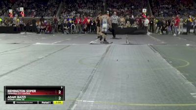 D1-215 lbs Quarterfinal - Adam Bazzi, Stoney Creek HS vs Remington Soper, Traverse City Central