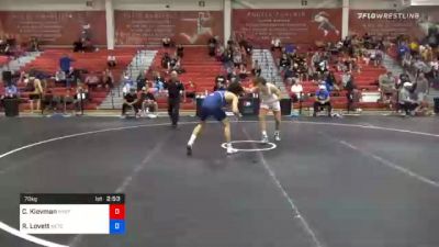 70 kg Consolation - Connor Kievman, New York City RTC vs Ridge Lovett, Nebraska Wrestling Training Center