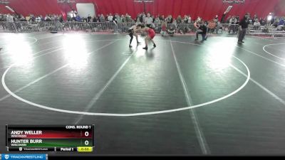 165 lbs Cons. Round 1 - Hunter Burr, Wisconsin vs Andy Weller, Wisconsin