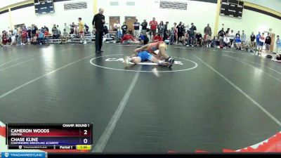 120 lbs Champ. Round 1 - Cameron Woods, Indiana vs Chase Kline, Contenders Wrestling Academy