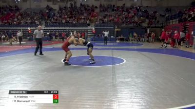 133 lbs Round of 16 - Ryan Friedman, Harvard vs Dom Giannangeli, Penn State