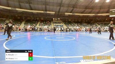 84 lbs Consi Of 16 #2 - Bostik Marple, Tuttle Elite Wrestling Club vs Mason Rivera, Topeka Blue Thunder