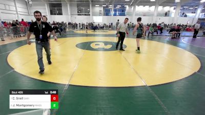 138 lbs Quarterfinal - Christian Snell, Darien vs Jayden Montgomery, Massabesic ME