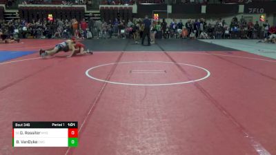 116 lbs Semifinal - Darryn Rossiter, Mine Yard Dogs Wrestling Club vs Blaine VanDyke, Conrad Wrestling Club