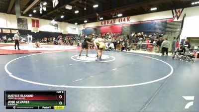 285 lbs Champ. Round 2 - Justice ElSayad, Temecula Valley vs Jose Alvarez, Rubidoux