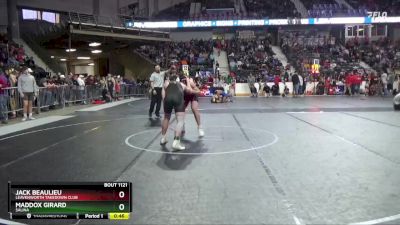 165 lbs Cons. Round 2 - Maddox Girard, Salina vs Jack Beaulieu, Leavenworth Takedown Club