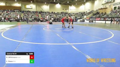 160 lbs Consi Of 16 #1 - Raiden Whitmore, Upper Valley Aces vs Emmanuel Pena, Redwood Wrestling