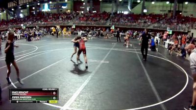 82 lbs Cons. Round 2 - Piper Marxsen, Bennington Wrestling Club vs Maci Kracht, Fairbury Matmen