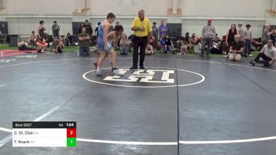 139-E lbs Round Of 16 - Christian St. Clair, OH vs Tyler Roark, WV