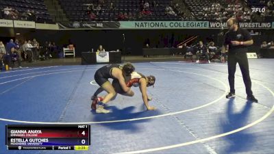 136 lbs Cons. Round 3 - Gianna Anaya, Emmanuel College vs Estella Gutches, McKendree University