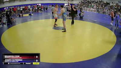 190 lbs Cons. Round 3 - Brandon Cook, Peninsula Wrestling Club vs Joseph Gutierrez, Hermiston Wrestling