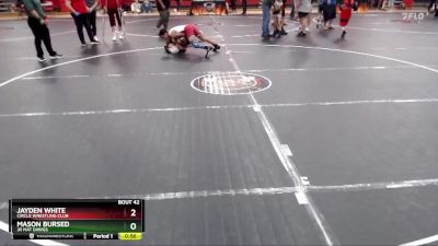 100/107 Round 5 - Jayden White, Circle Wrestling Club vs Mason Bursed, Jr Mat Dawgs