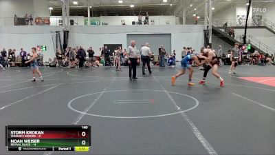 140 lbs Round 5 (6 Team) - Noah Weiser, Revival Black vs Storm Krokan, Vougar`s Honors