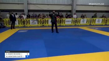 KENDALL MARIE REUSING vs MAYARA MONTEIRO CUSTÓDIO 2021 Pan IBJJF Jiu-Jitsu No-Gi Championship