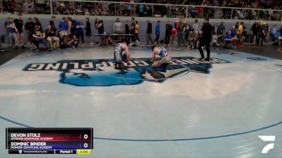 160 lbs X Bracket - Dominic Binder, Pioneer Grappling Academy vs Devon Stolz, Interior Grappling Academy