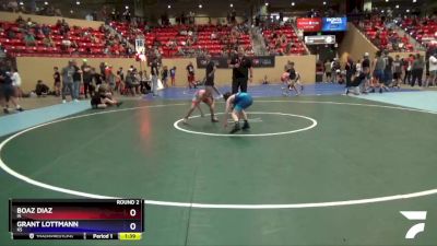 71 lbs Round 2 - Boaz Diaz, IA vs Grant Lottmann, KS