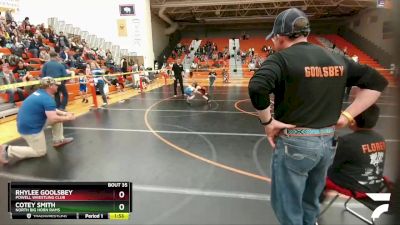 45 lbs Round 3 - Rhylee Goolsbey, Powell Wrestling Club vs Cotey Smith, North Big Horn Rams