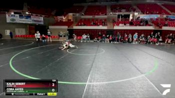 120 lbs Round 1 (16 Team) - Cora Hayes, Southlake Carroll vs Kalin Sebert, Allen