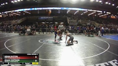 150 2A Cons. Round 2 - Aidan Sutton, New Smyrna Beach Sr H S vs IZAIAH ZAITOUNI, Osceola Fundamental