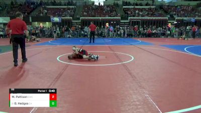 66 lbs Semifinal - Brody Hedges, CJI Hawks vs Murdock Pattison, Glasgow Wrestling Club