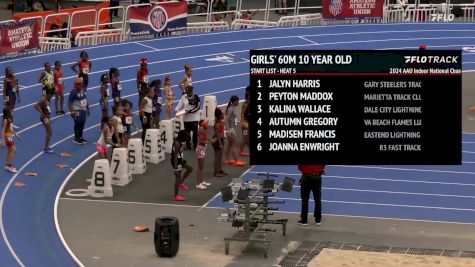 Youth Girls' 60m, Prelims 5 - Age 10