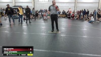 85 lbs Round 2 (6 Team) - Noah Gothberg, Mi Pitbulls vs Micah Stith, Ares Red