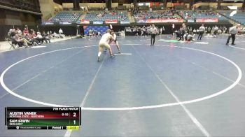 184 lbs 7th Place Match - Sam Irwin, Reinhardt vs Austin Vanek, Montana State - Northern