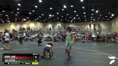 130 lbs Semis & 1st Wrestleback (8 Team) - Tom Banas, American Gladiators vs Avery Lane, Metro All Stars