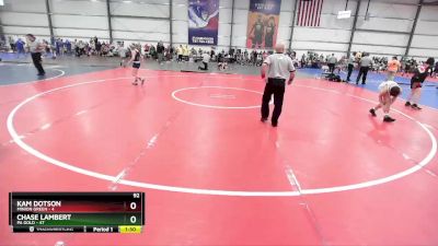 92 lbs Rd# 1 9:00am Friday - Chase Lambert, PA Gold vs Kam Dotson, Minion Green