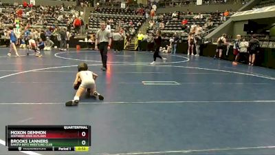 55 lbs Quarterfinal - Moxon Demmon, Southern Iowa Outlaws vs Brooks Lanners, Dakota Boyz Wrestling Club