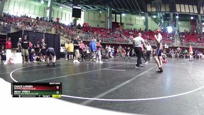 130 lbs Cons. Round 3 - Chace Larsen, Beatrice Wrestling Club vs Beau Vrbka, Double Dog Wrestling Club