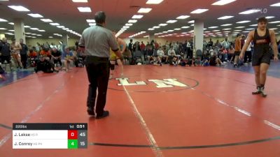 220 lbs Rr Rnd 1 - Justin Lekse, Team Round Up HS vs Jake Conroy, Phoenix HS Red