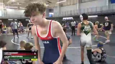 95 lbs Semifinal - Lucas Christopher, Fenton vs Liam McKinney, Alpha Elite