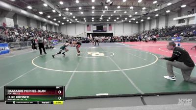 145 lbs Round 1 (3 Team) - Luke Greiner, Minisink Valley vs Daasabre McPhee-Djan, Fox Lane