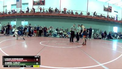 120 lbs Cons. Round 1 - Logan Hornbaker, Warrior Regional Training Center vs Gabriel Curley, Contenders Wrestling Academy