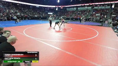 D3-170 lbs Quarterfinal - Toren Vandenbush, Random Lake vs Matthew Roach, Ladysmith